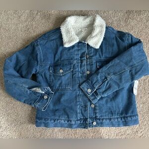 PacSun Woman’s/Teen Sherpa Lined Jean Jacket, Size XS/S, NWT